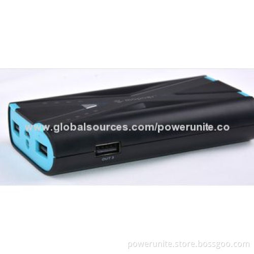 Lithium polymer multifunction power bank with three port